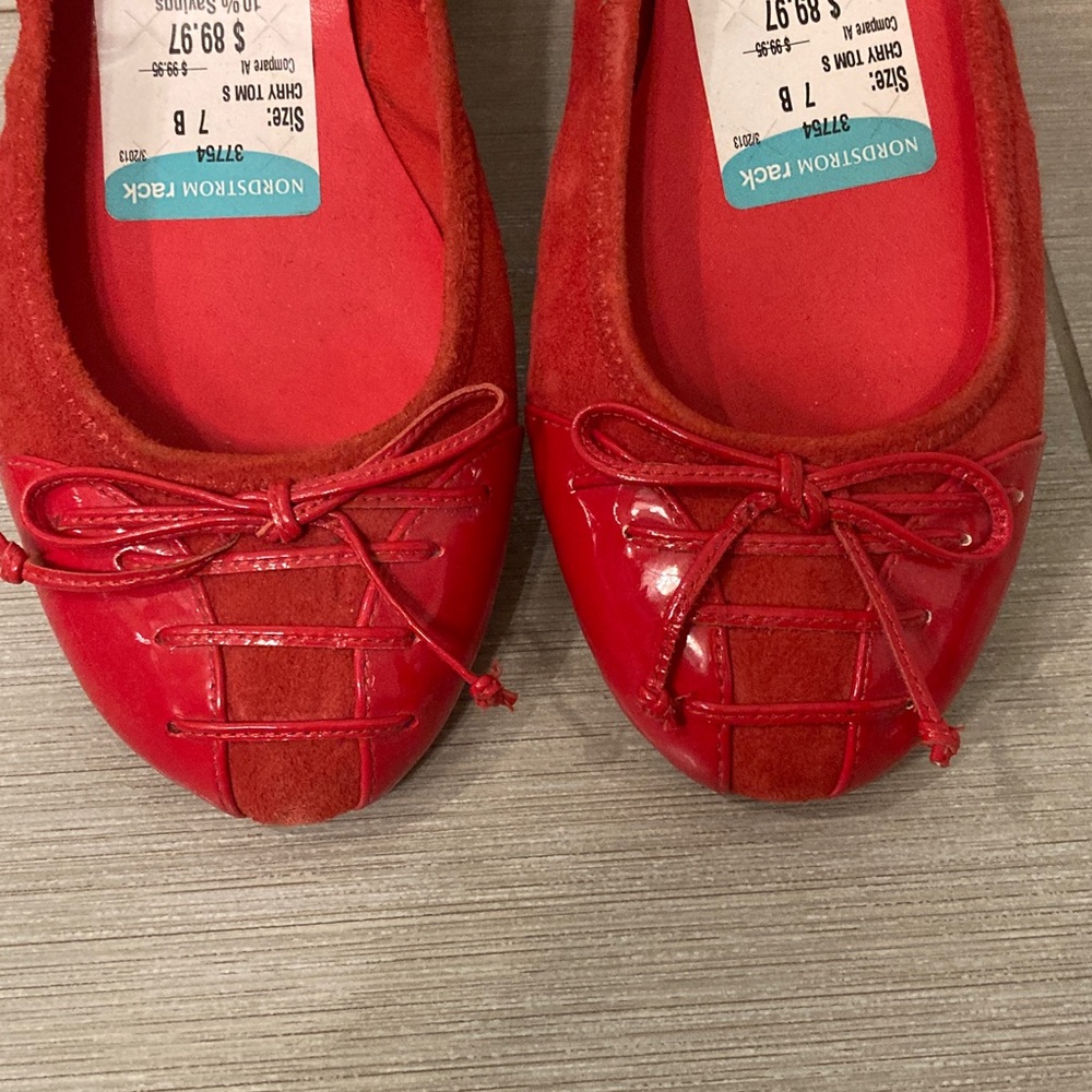 Cole Haan Cherry Red Ballet Flats women’s size 7